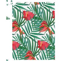 Warren Reed - Designer Tropical Flowers & Palm Leaves Jigsaw Puzzle in Green | Size: 1000 Pieces