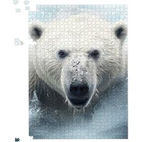 Warren Reed - Designer Polar Bear Splashart Jigsaw Puzzle in White | Size: 1000 Pieces