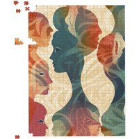 Warren Reed - Designer Coloured Silhouette Jigsaw Puzzle in Green | Size: 1000 Pieces