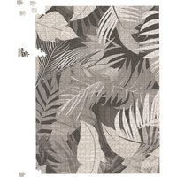Warren Reed - Designer Grey Brown Tropical Leaves Jigsaw Puzzle | Size: 1000 Pieces