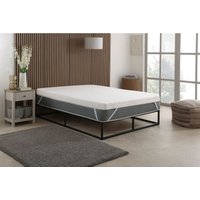 The Foam People Cool Max Memory Foam Mattress Topper 1 Inch Deep Pressure Relief in White | Size: EU Double