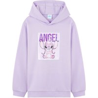 Disney Girl's Stitch Reversible Sequins Hoodie in Purple | Size: 11-12 Years