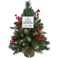 Deco Express Christmas Tree With LED Lights 0.5m in Green