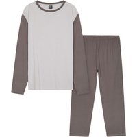 CityComfort Men's Jersey Cotton Pyjama Set in Charcoal | Size: 3XL