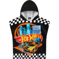 Hot Wheels Towelling Poncho in Black