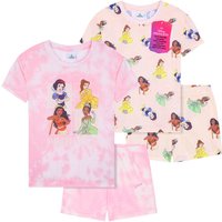 Disney Girl's Princess 2 Pack Short Pyjama Set | Size: 4-5 Years