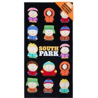 South Park Men's Beach Towel in Black