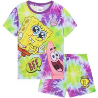 SpongeBob SquarePants Girl's Short Pyjama Set PJ Lounge Nightwear Sleepwear | Size: 4-5 Years