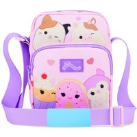 Squishmallows Women's Crossbody Bag & Cute Shoulder Sling Cam The Cat Phone Mini Backpack in Pink