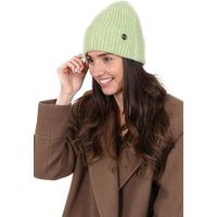 Hot Squash Women's Womens Ribbed Beanie Hat in Lime