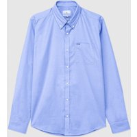 Oxford Light Blue Button Down Collar Long Sleeves Shirt
