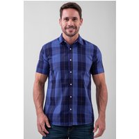 Yellow Check Short Sleeve Casual Shirt