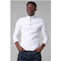 Textured Pattern High Neck Sweatshirt