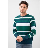 Classic Print Stripe Sweatshirt