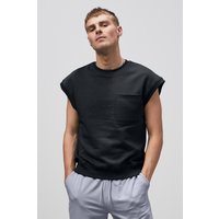 Crew Neck Sleeveless Sweatshirt