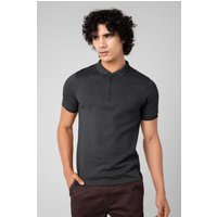 Bond Quarter Zip Interlock Short Sleeve Polo Shirt