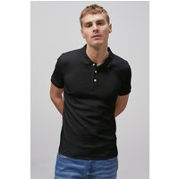 Muscle Ribbed Polo Shirt