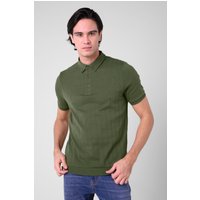 Muscle Ribbed Short Sleeves Polo Shirts