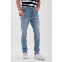 Slim Fit Light Blue Ripped Knee Jeans
