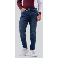 Blue Wash Stretch Tapered Fit Jeans