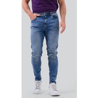 Wash Stretch Tapered Fit Jeans Mid