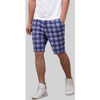 Check Print Jersey Shorts
