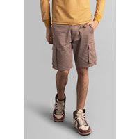 Relax Fit Stitch Details Utility Cargo Shorts