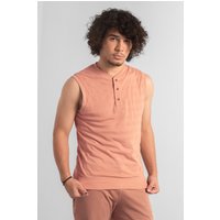 Textured Henley Vest
