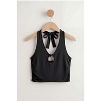 Enorsia Women's Black Jersey Pyjama Top - Size 14