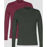 Long Sleeve Cotton T Shirt 2 Pack