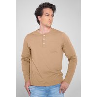 Crew Neck Long Sleeves Henley T shirt