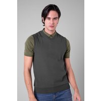 Casual Ribbed Jersey Vest