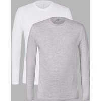 100 % Combed Cotton Long Sleeve T Shirt 2 Pack