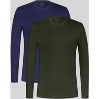 100 % Combed Cotton Long Sleeve T Shirt 2 Pack