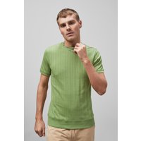 Ribbed Short Sleeve T Shirt