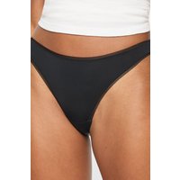 Knickerbox Women's Lace Microfibre Thong - Pack of 3 in Black | Size: 16