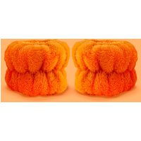 Give Me Stretchy Fleece Towel Wrist Washbands in Orange