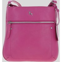 Ashwood Leather Women's 'Edinburgh' Real Leather Crossbody Bag in Raspberry