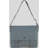 Brampton London Men's 'Emissary' Real Leather Messenger Bag in Grey