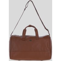 Brampton London 'Voyager' Real Leather Holdall in Tan