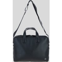 Brampton London Men's 'Maven' Real Leather Messenger Bag in Black