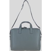 Brampton London Men's 'Maven' Real Leather Messenger Bag in Grey