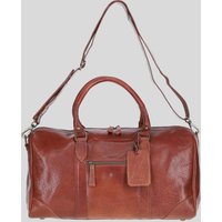 Ashwood Leather Vintage Real Leather Weekend Duffel Bag in Tan