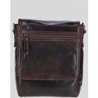 Ashwood Leather Sleek Real Leather Messenger Bag with Multiple Pockets in Brown