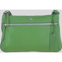 Ashwood Leather Women's 'Swansea' Real Leather Crossbody Bag in Green