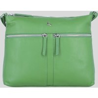Ashwood Leather Women's 'Mourne' Sleek Real Leather Shoulder Bag in Green