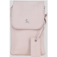Ashwood Leather Women's 'York' Real Leather Smartphone Crossbody Bag in Light Pink