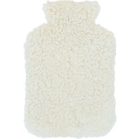 Fenland England Curly Wool 2L Hot Water Bottle Cover in Ivory