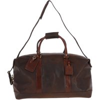 Fenland England Oily Leather Large Weekend Holdall in Brown