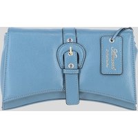 Ashwood Leather Women's 'Bellora' Real Leather Crossbody Bag in Blue